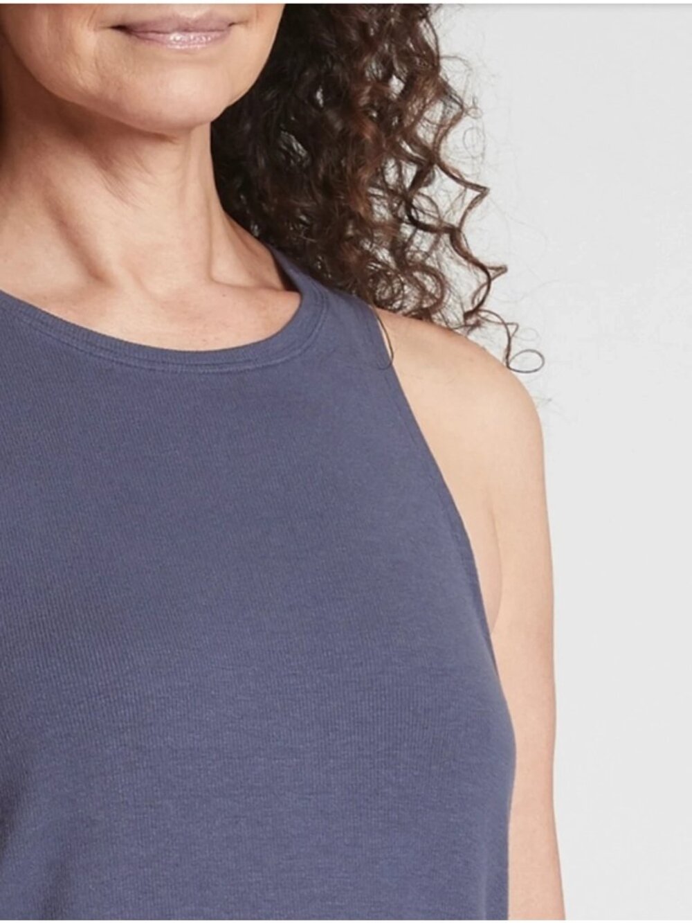New Athleta L Well Rested Rib Sleep Tank Violet Large - Picture 6 of 7